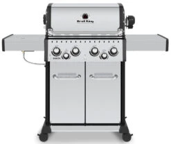 Broil King Baron S490 IR Gasgrill Inkl. Drehspieß + Infrarot-Seitenbrenner - Modell 2023 - Grillfürst Deal Mit Zusätzlichen Edelstahl Grillrosten