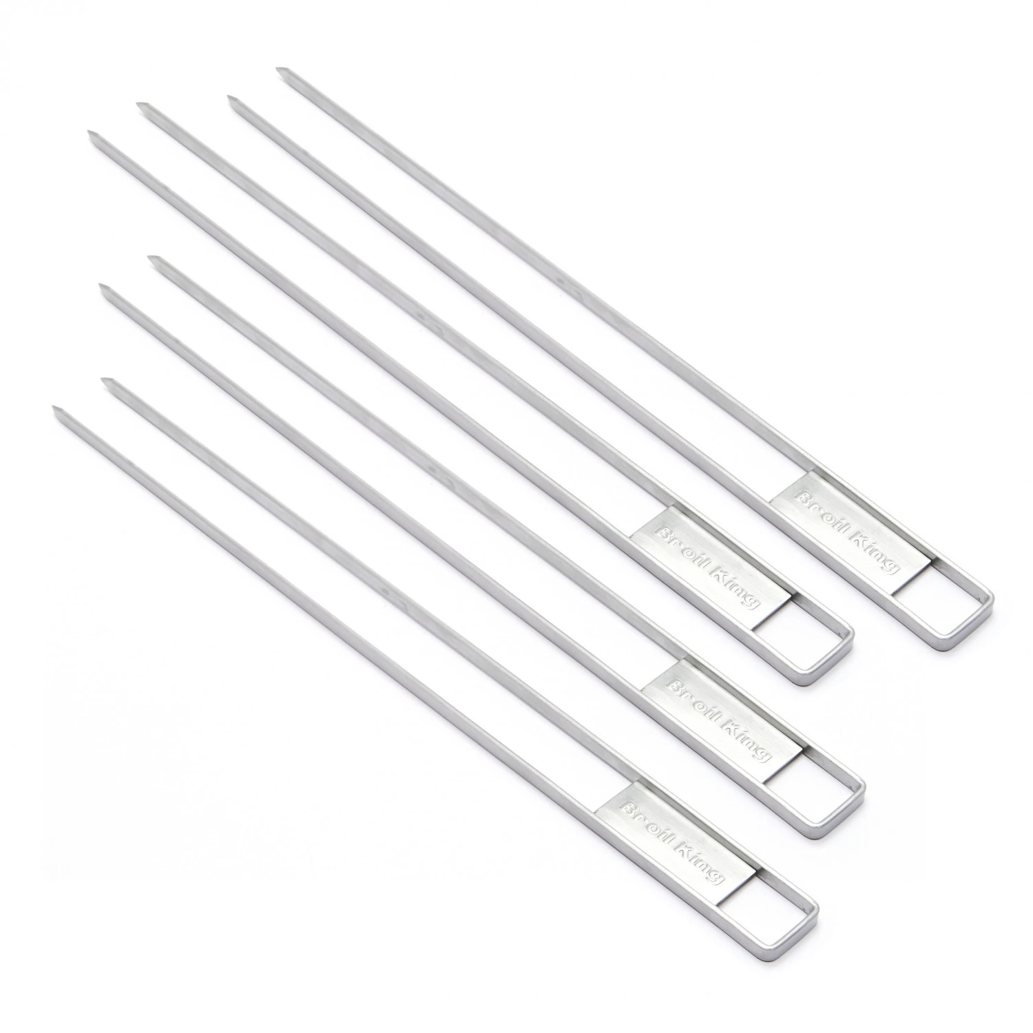 Broil King Edelstahl Grillspieße Doppelspieße 35,5 Cm - 4 Stück – Bild 2