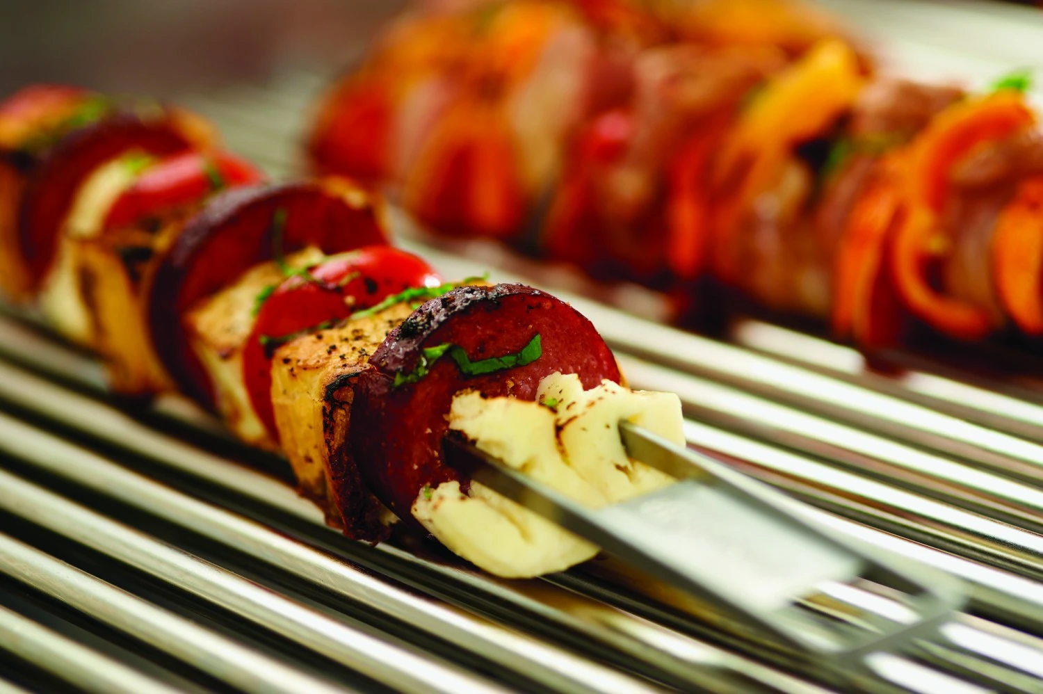 Broil King Edelstahl Grillspieße Doppelspieße 35,5 Cm - 4 Stück – Bild 3