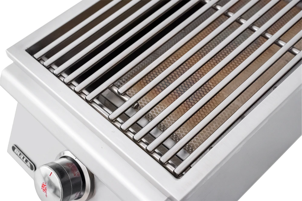 BULL Infrarot Einbau Seitenbrenner / Edelstahl / Slide-In – Bild 4