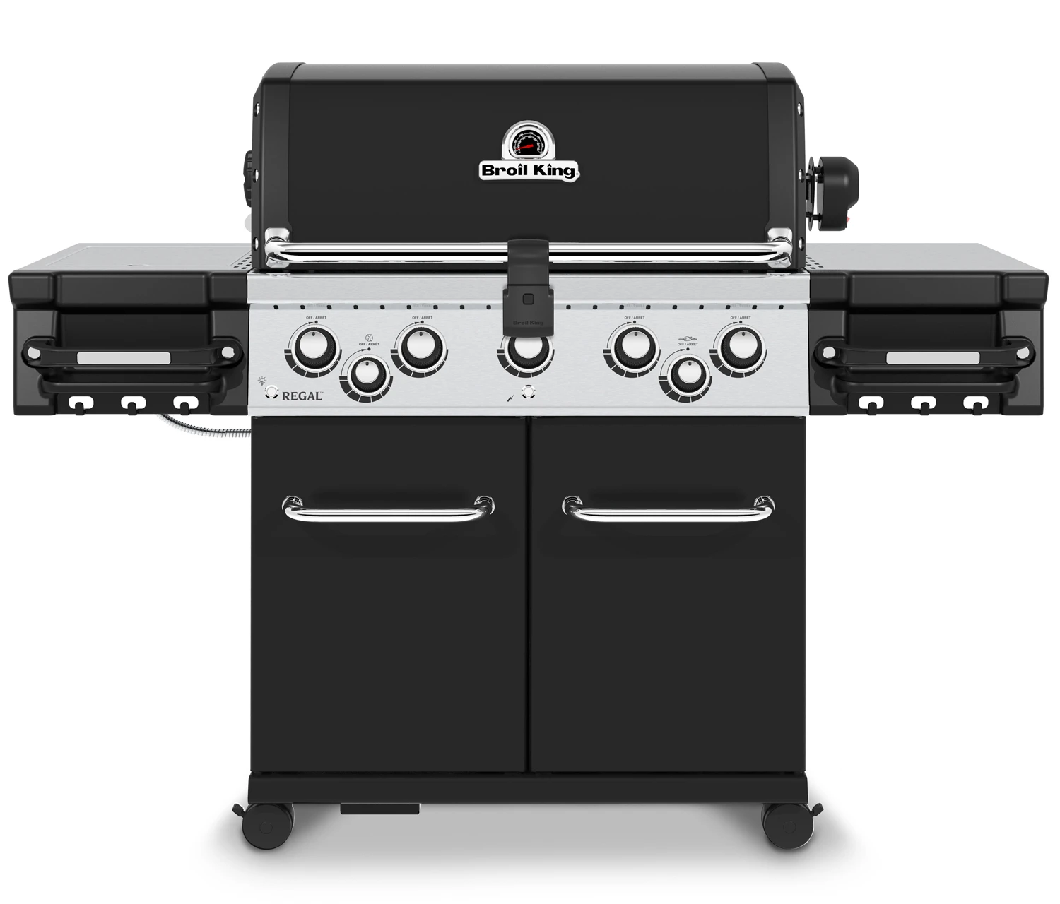 Broil King Regal 590 Black Gasgrill Inkl. Drehspieß - Modell 2023 - SMART Deal Inkl. Grillfürst Grill Control