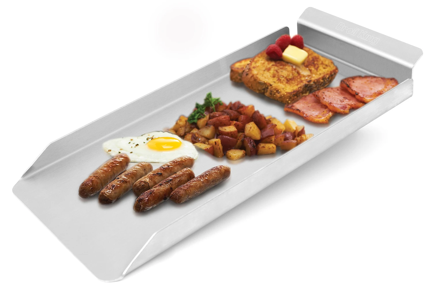 Broil King Narrow Backplatte / Plancha Edelstahl 38,1 X 17,4 Cm – Bild 2