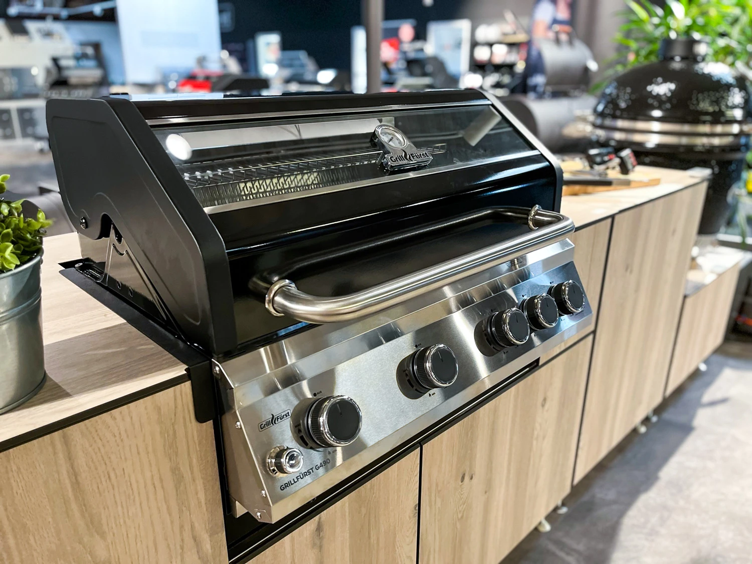 Grillfürst G490E 4-Brenner Einbaugrill - Black Edition - Mit Heckbrenner Und Edelstahl Rosten – Bild 5