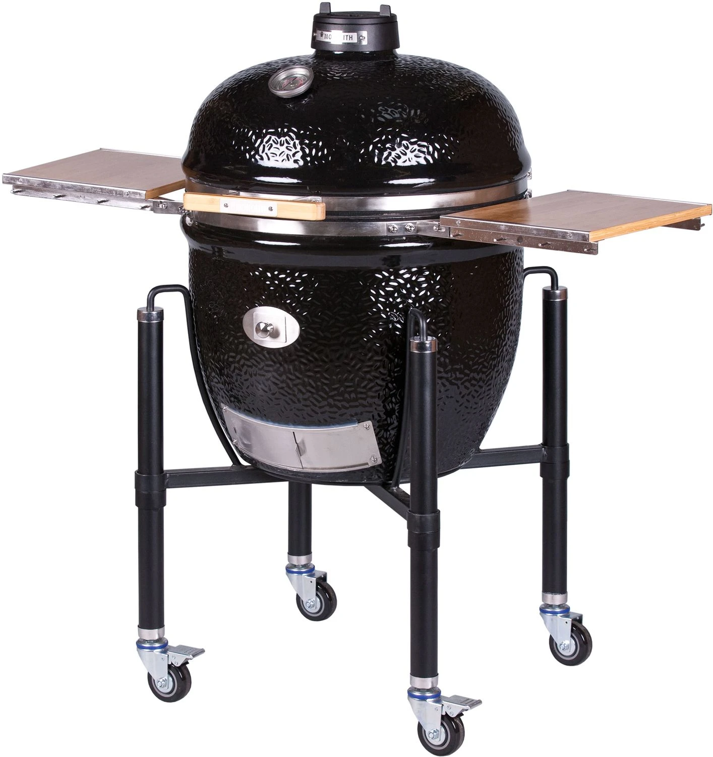 Monolith Grill LeCHEF PRO-Serie 2.0 Schwarz - MIT Gestell Und Seitentischen – Bild 2