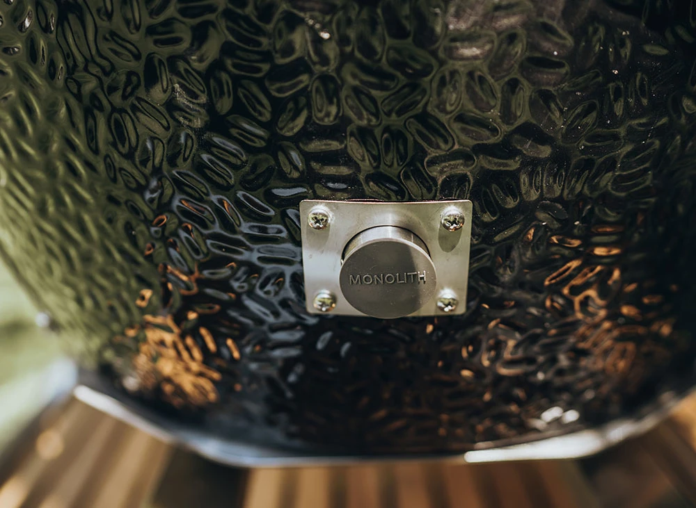 Monolith Grill LeCHEF PRO-Serie 2.0 Schwarz - MIT Gestell Und Seitentischen – Bild 5