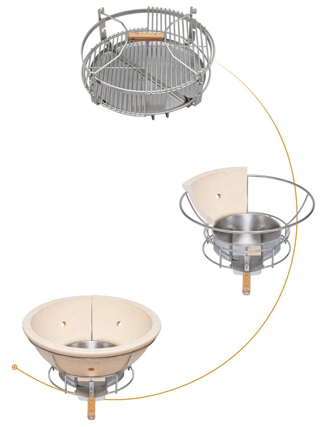 Monolith Grill CLASSIC BBQ GURU - PRO-Serie 2.0 Schwarz - OHNE Gestell Und Seitentische - Inkl. DynaQ Controller Set – Bild 5