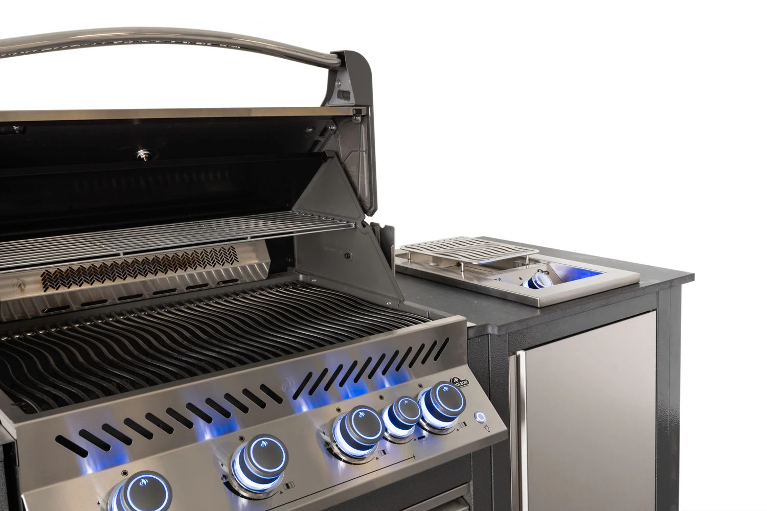 Napoleon Outdoor Küche Oasis Compact 105 Mit Prestige 500 Einbaugrill Und Einbau Sizzle Zone - Inkl. Arbeitsplatte Aus Feinsteinzeug – Bild 4