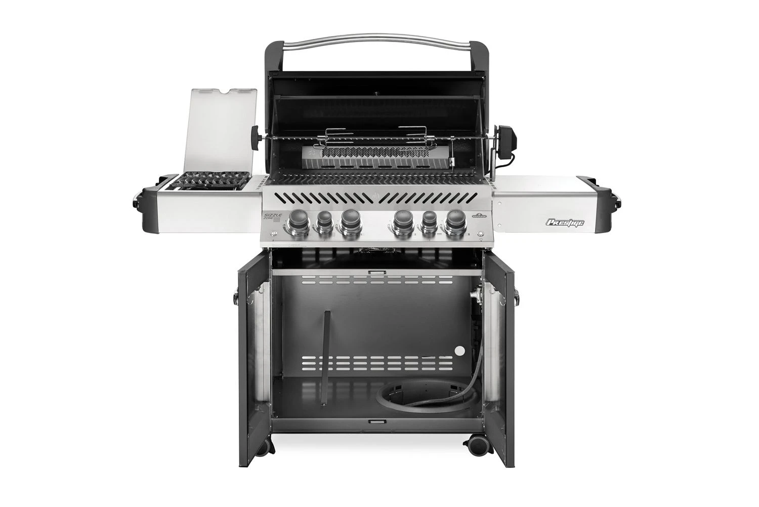 Napoleon Prestige 500 Gasgrill, Charcoal Grau - Mit Safety Glow - X-DEAL Inkl. Grillthermometer, Schneidebrett Und Windschild Für SIZZLE ZONE – Bild 3