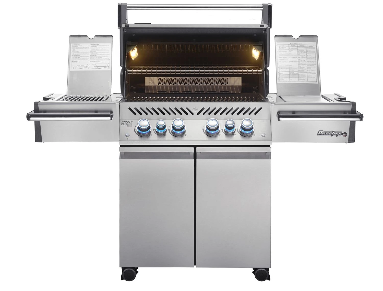 Napoleon Prestige Pro 500-3 Edelstahl Gasgrill Inkl. Drehspieß - Modell 2023
