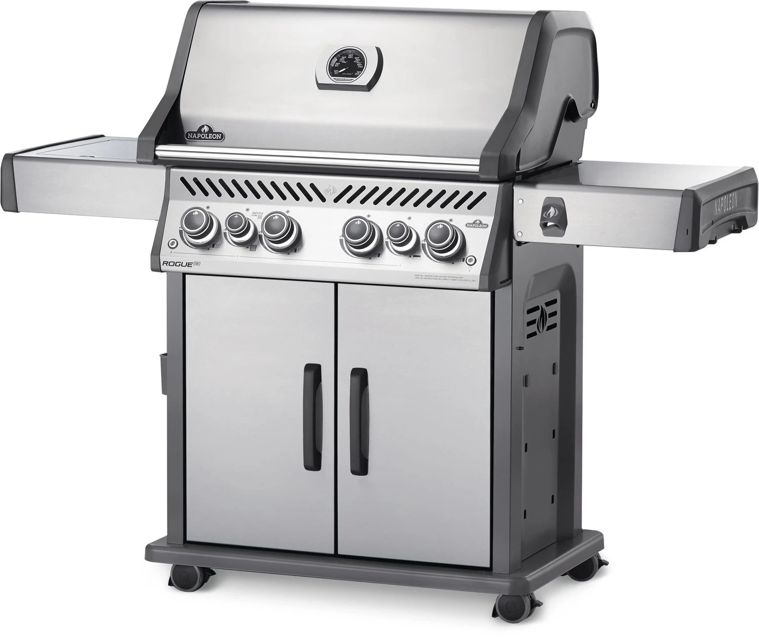 Napoleon Rogue SE 525 Edelstahl Gasgrill Mit Sizzle Zone Und Heckbrenner - Modell 2023