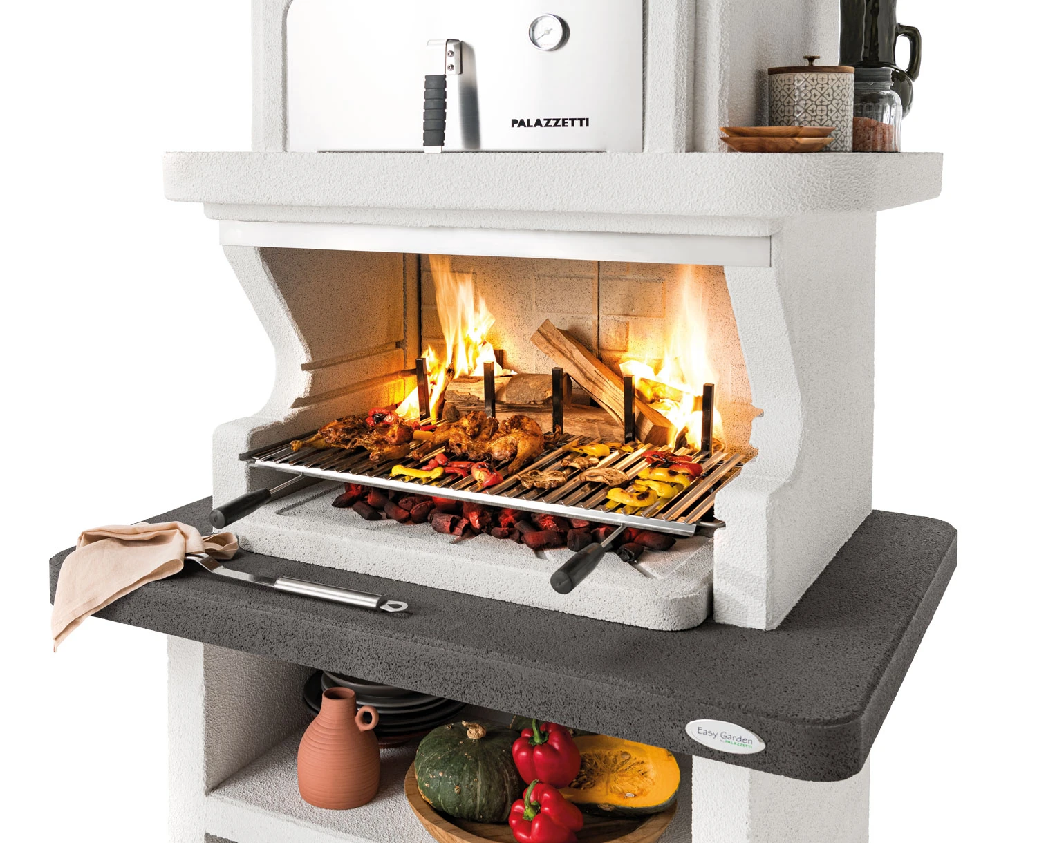 Palazzetti Grillkamin Balos Mit Pizzaofen Inkl. Montagematerial – Bild 2