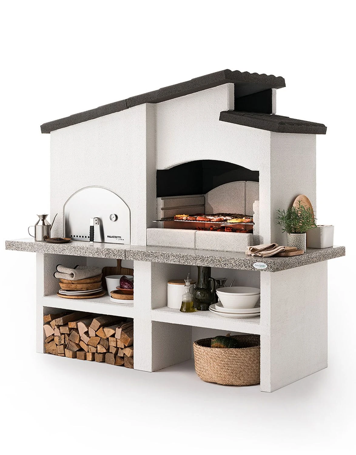 Palazzetti Grillkamin New Zealand 2 Mit Pizzaofen Inkl. Montagematerial – Bild 3