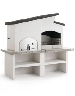 Palazzetti Grillkamin New Zealand 2 Mit Pizzaofen Inkl. Montagematerial