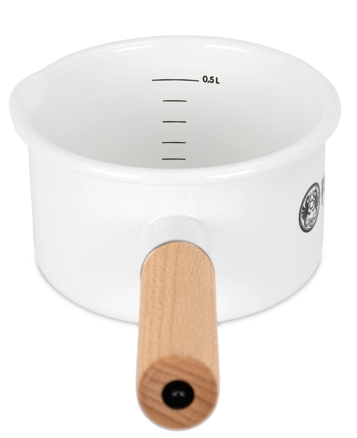 Petromax Emaille Stieltopf / 500 Ml / Weiß