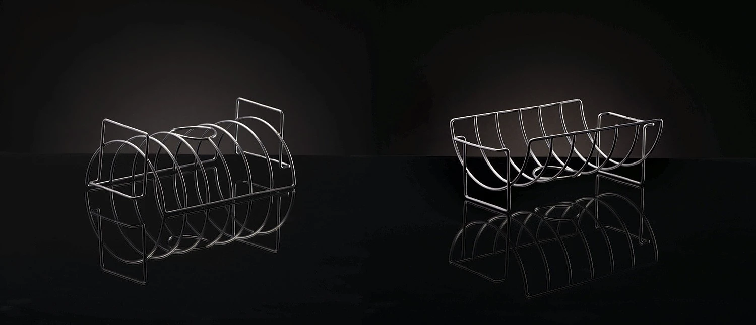 Napoleon 3 In 1 Bratenkorb / Geflügelhalter / Spareribs Halter – Bild 5