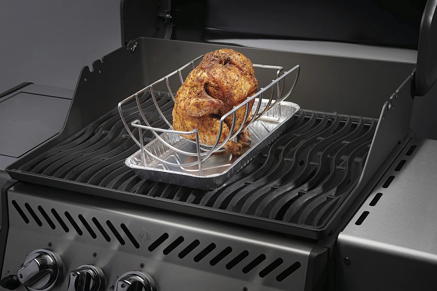 Napoleon 3 In 1 Bratenkorb / Geflügelhalter / Spareribs Halter – Bild 2