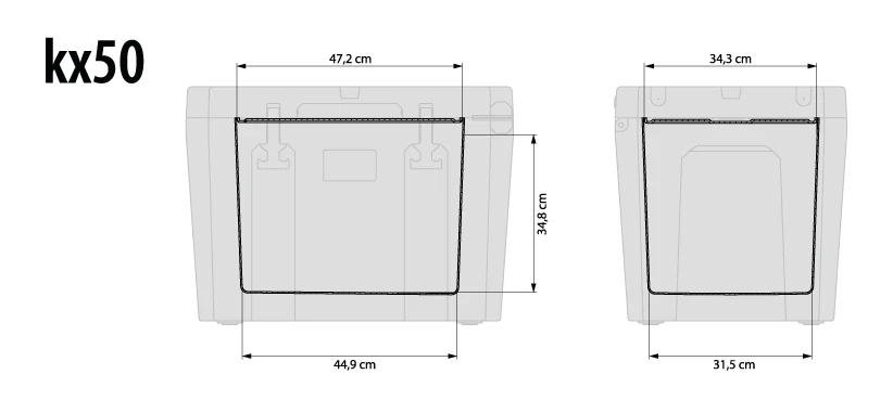 Petromax Kühlbox 50 Liter Alpenweiß - Inkl. Sitzkissen, Haft-Unterlage Und Einsatzkorb – Bild 7